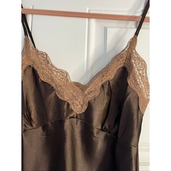 Brand New Magazine Women's Size Small 100% Silk Brown Sleeveless BOHO Top - Picture 3 of 8